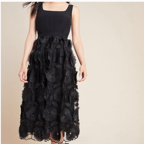 SOLD NWT Anthropologie Floriana Lace Midi Dress 2 - Picture 6 of 13